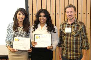 EMCC student team tie for 1st place in Oral Presentations (Sanford & Kalsi)