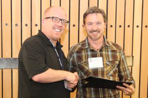 PC student ties for 1st place in Poster Session (Cattelino)