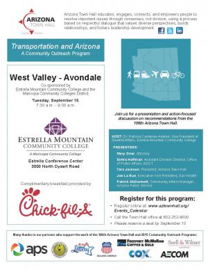 AZ Town Hall flier