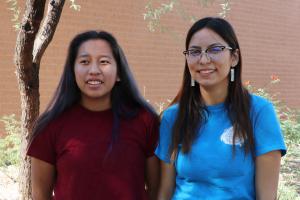 Niabi Saganitso, - EMCC Hoop of Learning student and her sister Niema