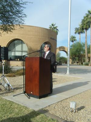 EMCC College President and Veteran, Dr. Ernest Lara