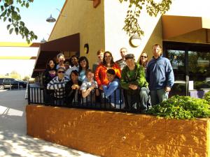 EMCC Students and Art Faculty Jim Fike, at Old Town Avondale