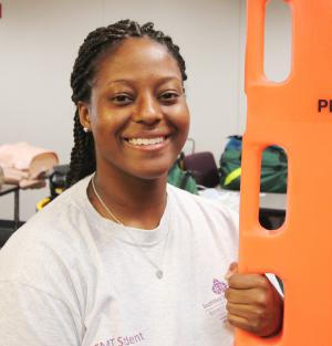 EMT grad, Kamesha Malone