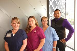 left to right: Jamie Parker, Brandi Newell, Pamala White, Anthony Vasquez