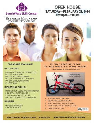 SouthWest Skill Center Open House flyer