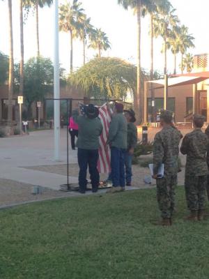 US Flag Retirement Ceremony 2014