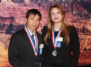 EMCC All-AZ Scholars Phu Huynh and Dinorah Fougere